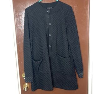 COS Black Textured Cardigan